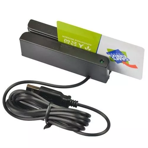 USB MSR90 3 Tracks Hi‑Co Magnetic Stripe Credit Card Reader New