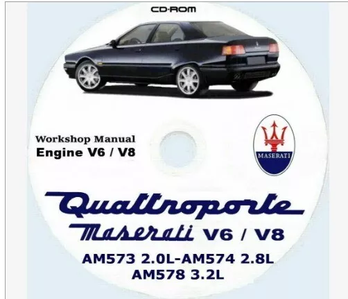 Workshop Manual, manuale Officina Maserati Quattroporte IV+EVO motore AM573/574