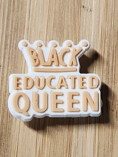 Black Educated QUEENCrocs Charm Charm for Crocs QUEEN Croc Charm QUEEN ShoeCharm