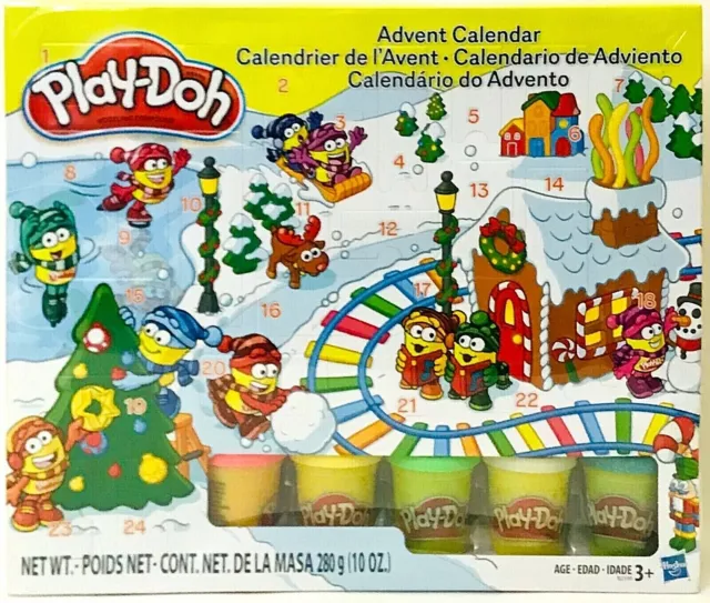 Hasbro Play-Doh Advent Calendar With 24 Accessories 5 Cans Of Modeling Compound