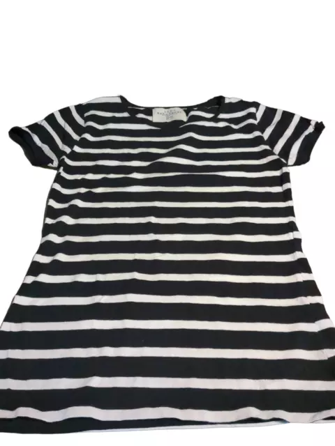 Woman's Medium Zara Basic Striped T Shirt