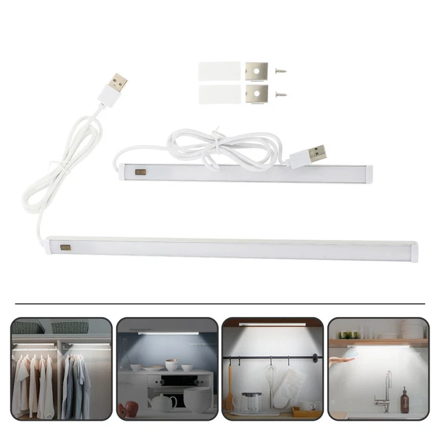2 PCS UNDER Counter Lights Smart Sensor LED Closet Lamps £10.59