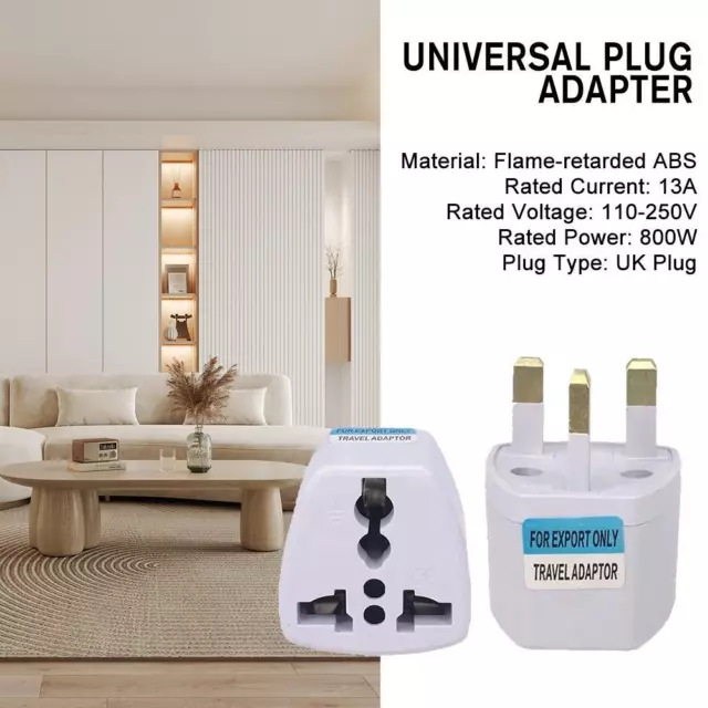 Universal Plug Adapter EU US UK AU CN To UK Type-G Travel Socket PlugS Converter
