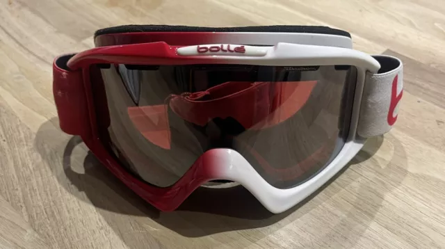 UNISEX BOLLE SKI SNOWBOARD GOGGLES ROSE RED LENS Red/white 3