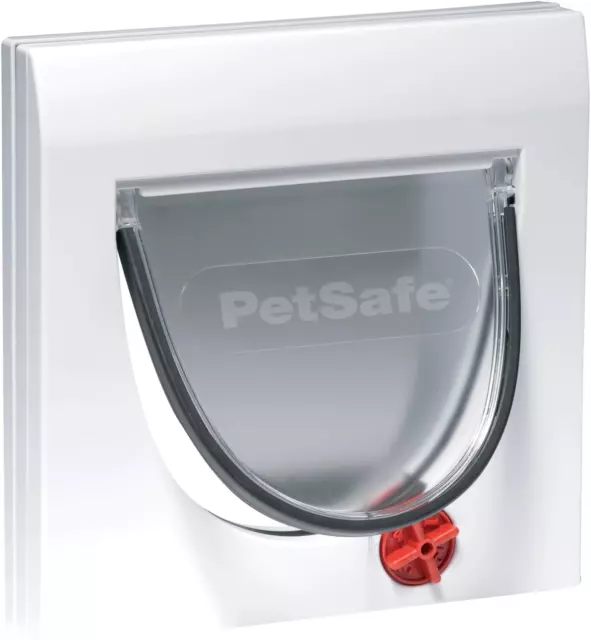 PetSafe Staywell 4 Way Locking Classic Cat Flap, Easy Install, Fixed Tunnel