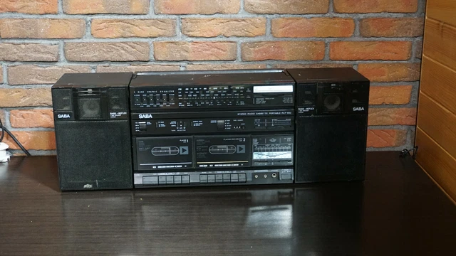 SABA RCP 682 Vintage Radiorecorder Boombox Ghettoblaster Kofferradio £ ...