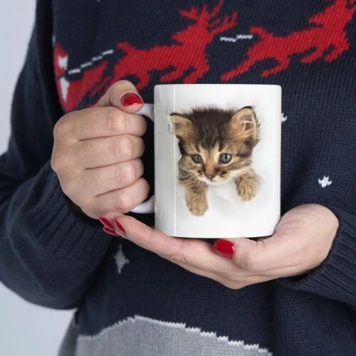 Tasse Mug Céramique Vintage Chat Amsterdam - Marque L. DAKE & ZN - Occasion Décoratif
