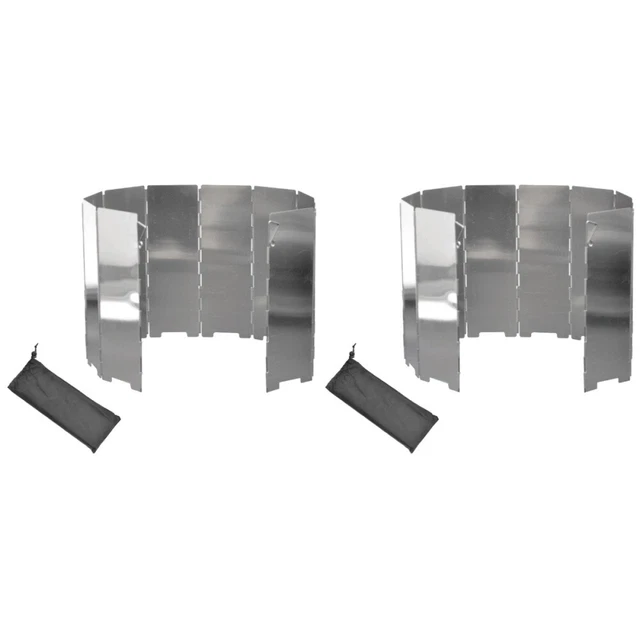 20 PCS/Set Klappbarer Ofen-Windschutz Camping Winshield Grill