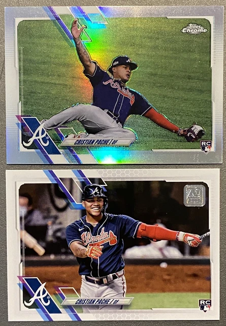 2021 Topps Chrome Refractor SP Image Variation Christian Pache RC #187 & Variant