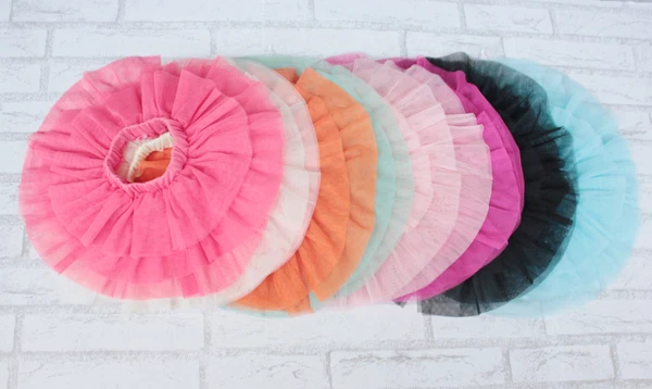 Gonna Tutù di Tulle da Bambina 9 12 18 Mesi 2 3 4 5 6 7 Anni in 12 Colori Nuovo