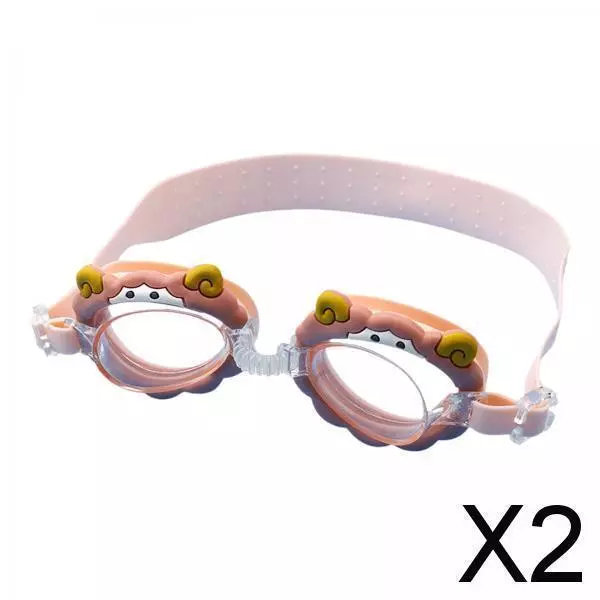 2X Swimming Goggles Teenager Child 2-12 Years Old Fashion Swim for