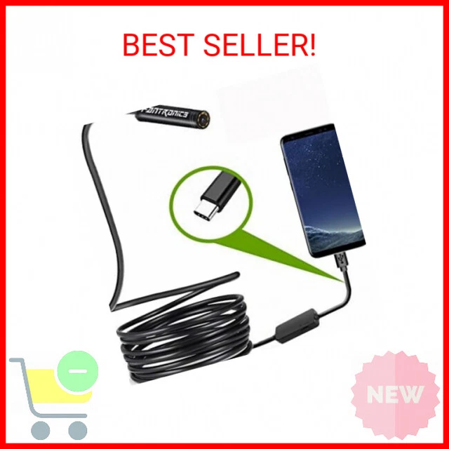 USB Snake Inspection Camera, FANTRONICS USB C Borescope, Scope Camera with 8 LED