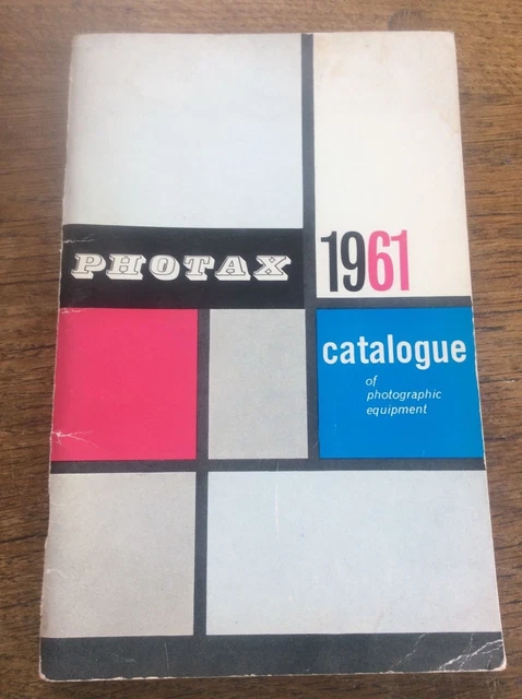 Rare Vintage 1961 Photax Catalogue of Photographic Equipment Cameras Photography