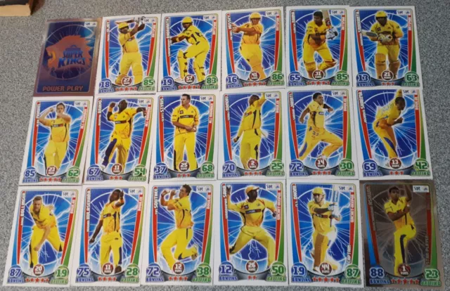 Topps Cricket Attax 2012/13 DFL IPL Complete Base And Silver Foil Trading... 2