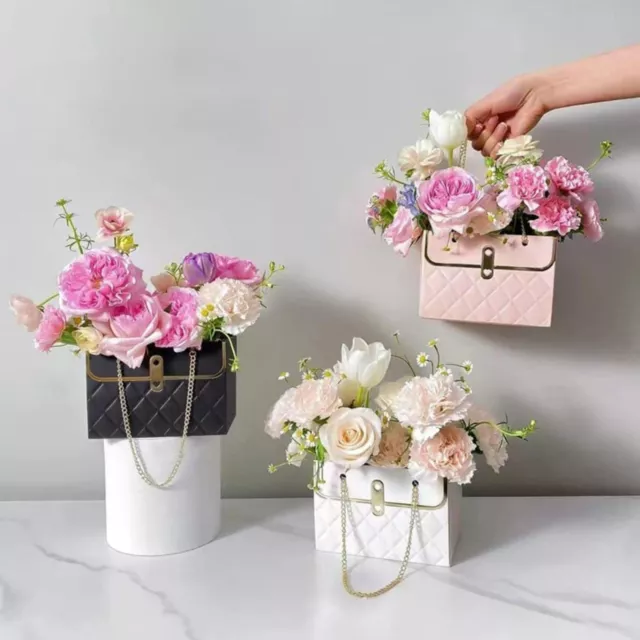 8Pcs Paper Flower Gift Bags Flower Boxes for Arrangements Tote Bags Bouquet Bags