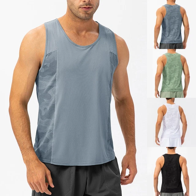 Hommes Entraînement T-Shirt Débardeur Basketball for Fitness Gym Haut