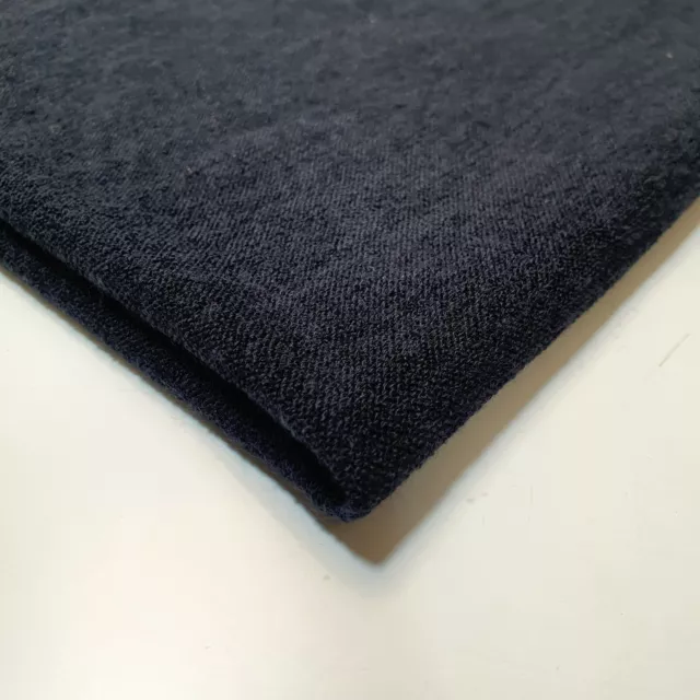 Navy Sweater Viscose Knit Jersey Fabric Dress Craft Quilting Material Meter 58"