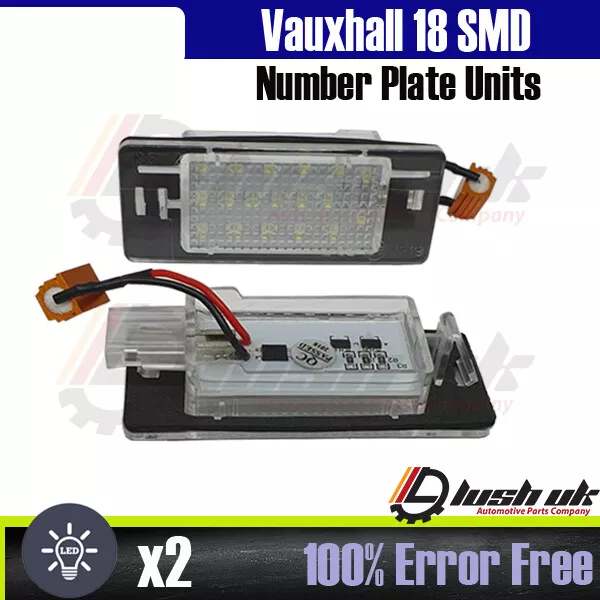 2 x 18 unidades de luz con matrícula de licencia LED Vauxhall Opel Vectra C MK2 Estate