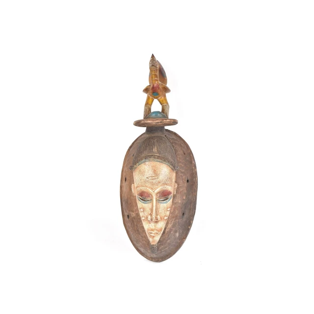 Guro Portrait Mask with Bird Figure Cote d'Ivoire