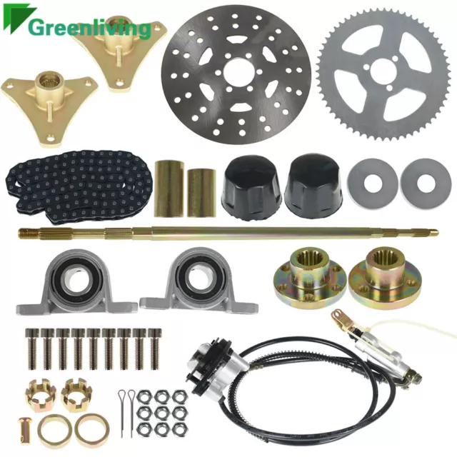 Sprocket Hub Brake Assembly Chain Hub Drift Trike Go Kart Rear Live Axle Kit AU