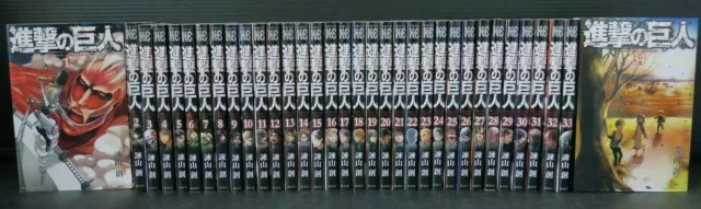 JAPON Hajime Isayama manga Attack on Titan Shingeki no Kyojin 1 ~ 34...