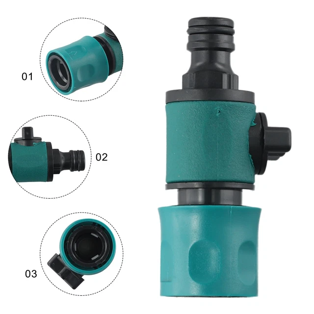 Hose Pipe Tap Shut Off Valve Fitting Connector Garden Garden Quick Coupler Hot