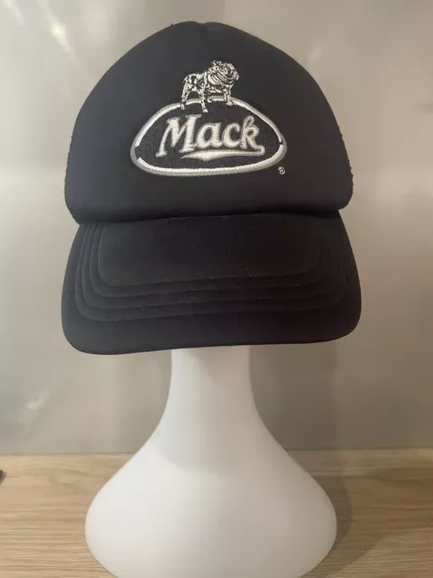 Mack Official Licenced Mesh Truckers Black Snap Back Cap Pre Owned FREE POST