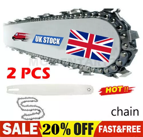 2pcs for 16'' Bar Chainsaw Saw Chain Pitch 3/8LP 0.050 Gauge 56DL Drive Links