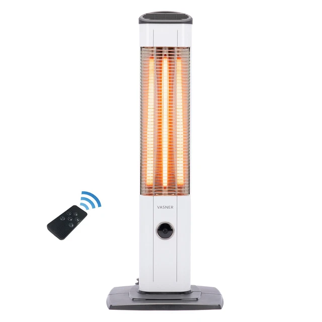 VASNER StandLine 23R Infrarot Standheizstrahler Terrasse Heizstrahler 2300W Weiß