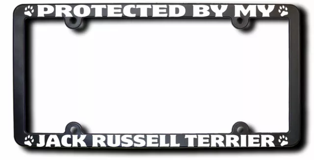 Protected By My Jack Russell Terrier License Frame