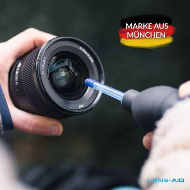 Lens-Aid Power Blasebalg mit 2 Spitzen: für Kamera, Objektiv, Sensor Reinigung 2