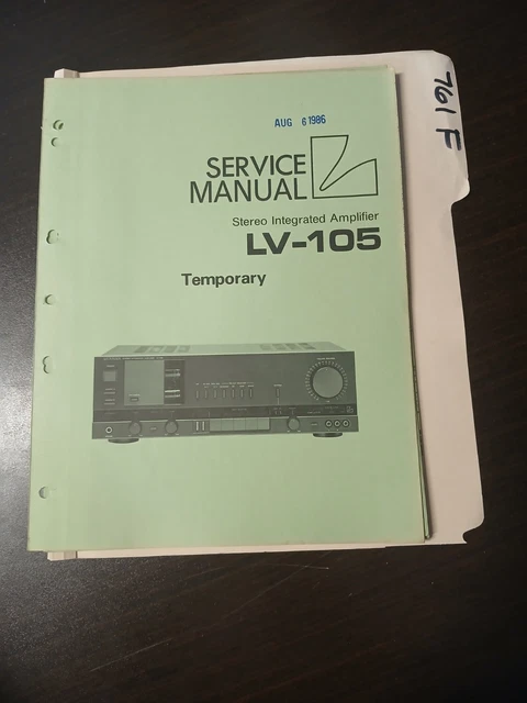 Amplificateur stéréo LUXMAN LV-105U KIT de réparation - tous les