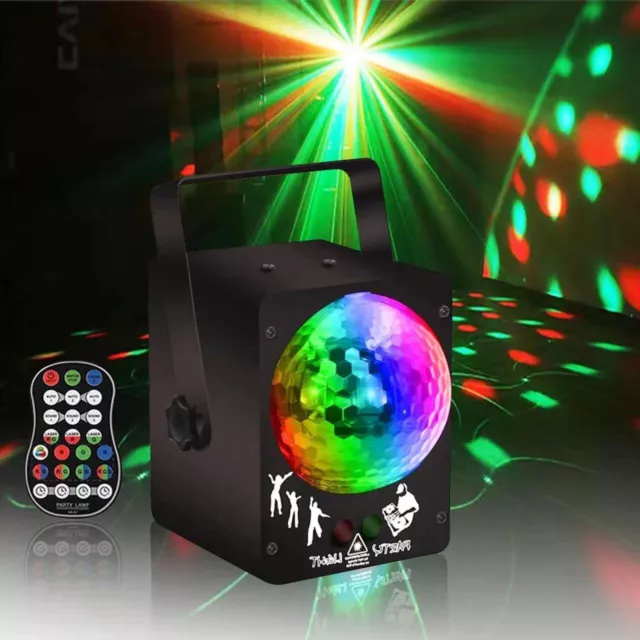 RGB Discokugel Lichteffekt LED Laser Projektor Bühnenlicht Partylicht Lampe Xmas