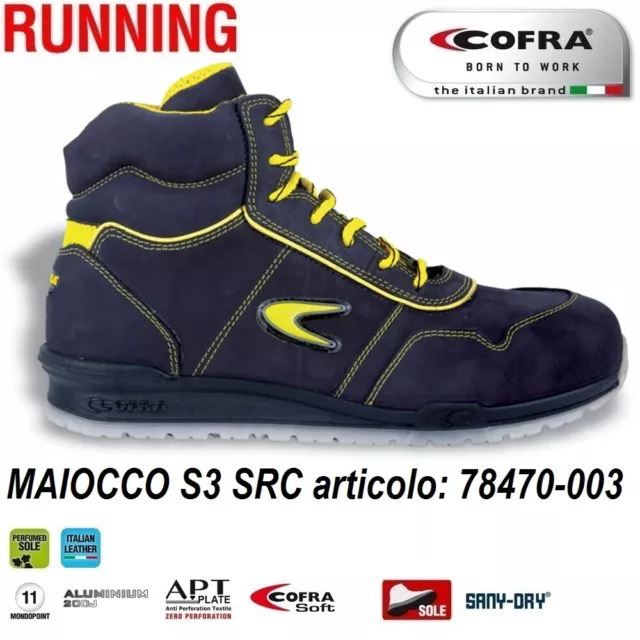 SCARPE ANTINFORTUNISTICHE COFRA MAIOCCO S3 SRC scarpa nubuck idrorepellente  EUR 62,20 - PicClick IT