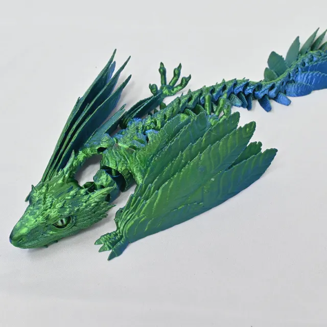 3D Print Flying Dragon Model Action Figure Joint Movable Collection Statue