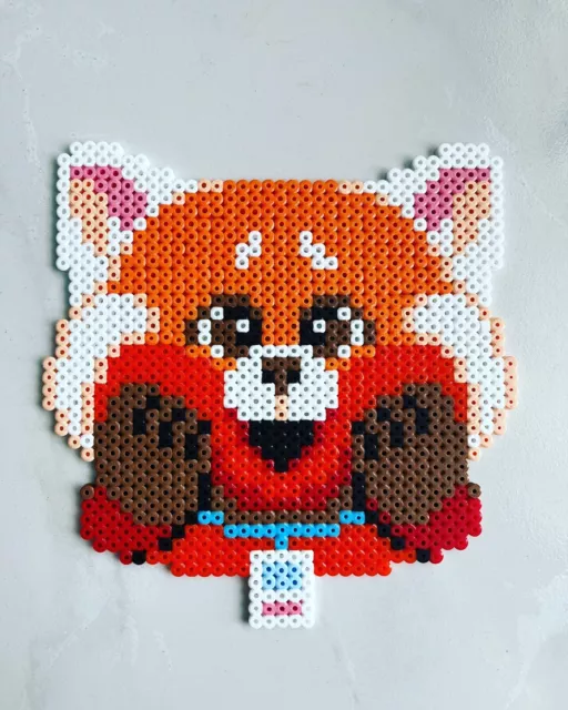 PIXEL ART / Perles A Repasser Le Panda Roux Dans Alerte Rouge De Disney EUR 6,00 PicClick FR