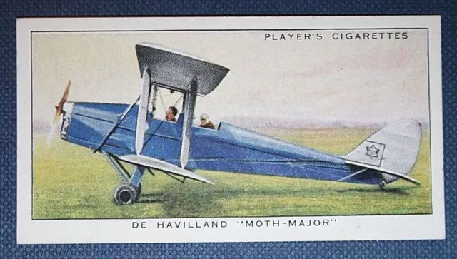 De Havilland  MOTH MAJOR   Vintage 1930's  Aviation Card  CD20