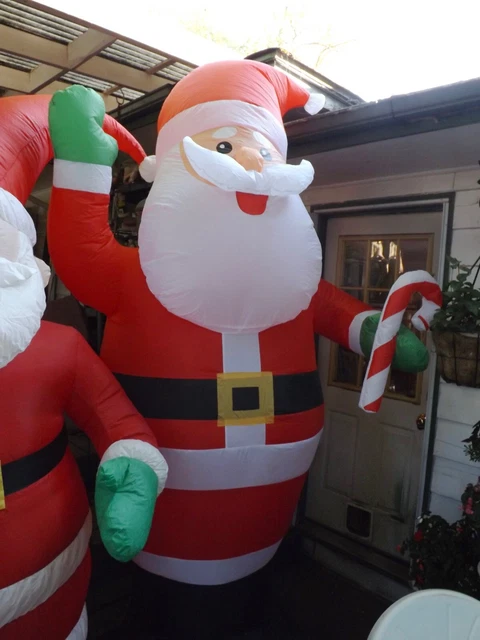 Old Santa Inflatables VINTAGE 8 FT Santa Claus Christmas Airblown Inflatable (Discontinued ...