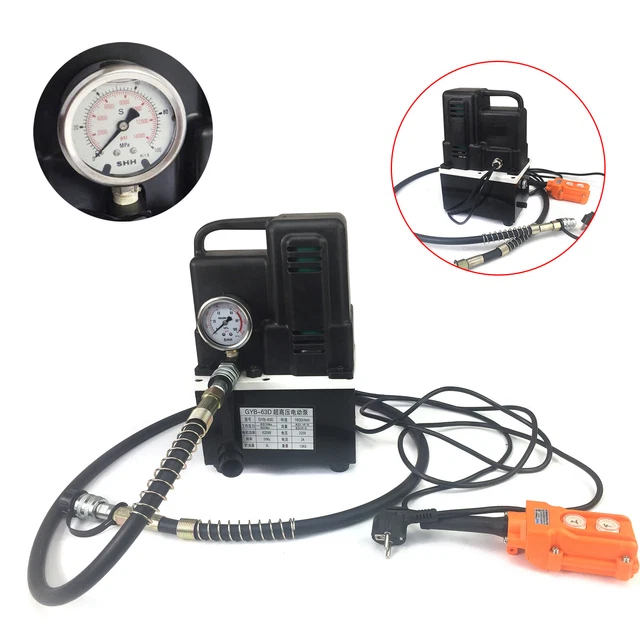 Pompa Idraulica Elettrica Alta Pressione Olio Idraulico Pompa con Elettrovalvola 1200W
