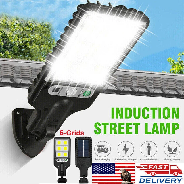 12000000LM LED Solar Motion Sensor Light Bright Garden Outdoor Street Wall Lamp