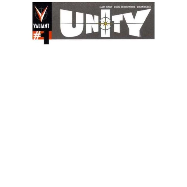 Unity (2013 series) #1 Blank Variant in Near Mint condition. Valiant comics [y/
