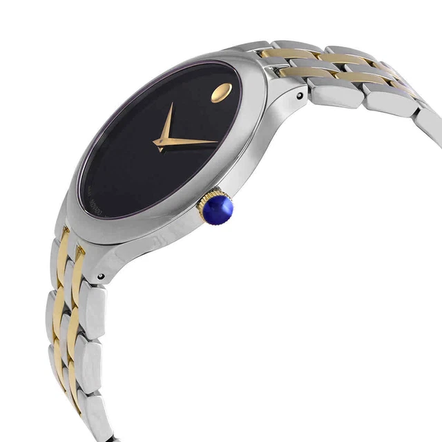 Orologio da uomo Movado Veturi Quadrante Museo Nero Quarzo 0607416 2