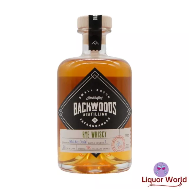 Backwood Rye Whisky Batch 9 White Oak 500ml