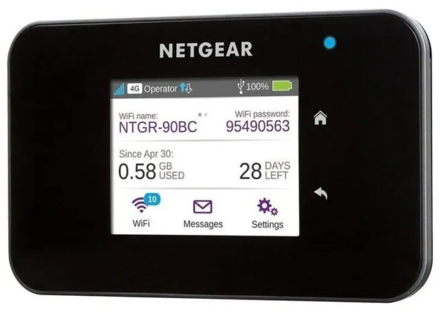 Netgear AirCard 810S Mobile Hotspot 3G 4G LTE WLAN bis 15 Geräte 600 MBit/s