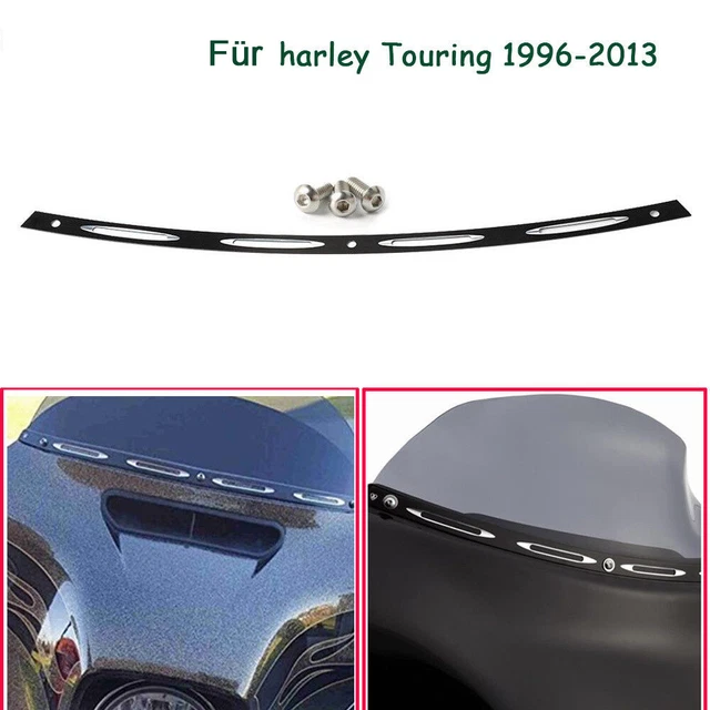 Windschutzscheiben-Verkleidung Für Harley Electra Street Glide FLHX Touring (1996–2013) – 20,3 Cm, Schwarz, ABS | Einfache Montage