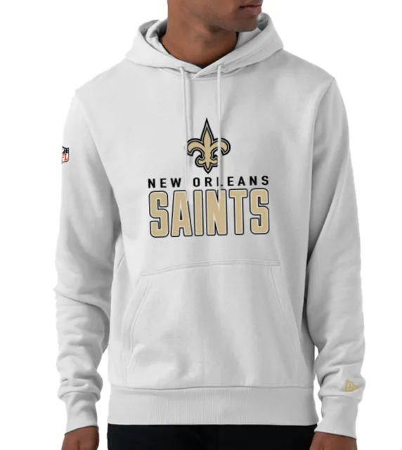 New Era - NFL Nuovo Orleans Santi Logo Squadra E Nome Felpa con Cappuccio