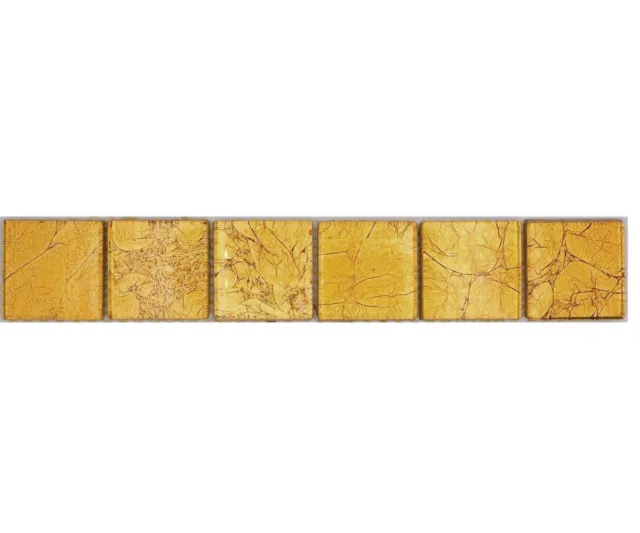 10 bordi da parete struttura oro mosaico bordo bordo mosaico mosaico di vetro piastrella di mosaico decorazione