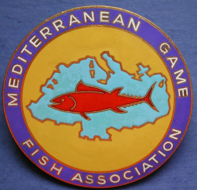 Distinctive Badge Enamel Mediterranean Game Fish Association Sport Fishing #1#
