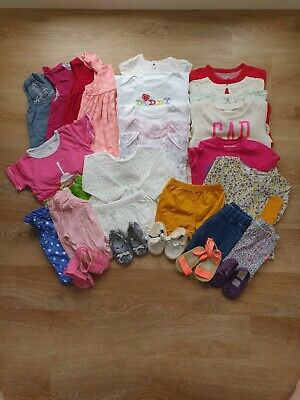 6-12 Months Baby Girl Clothes, Shoes, Dresses, Rumper Bundle Joblot 38