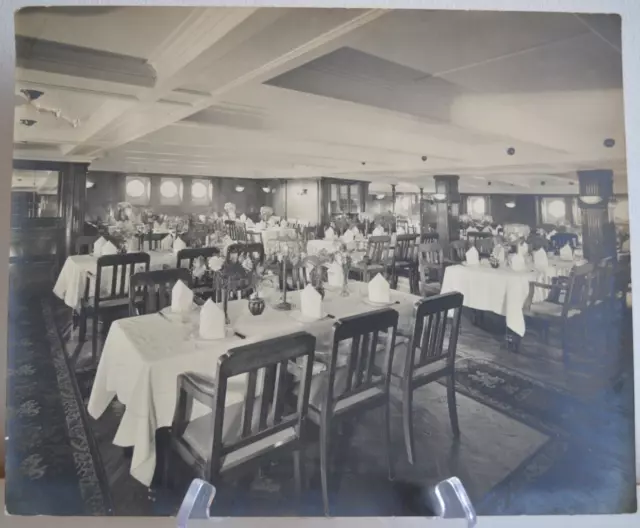 Foto Analogica Sala Di Nave Verso 1930